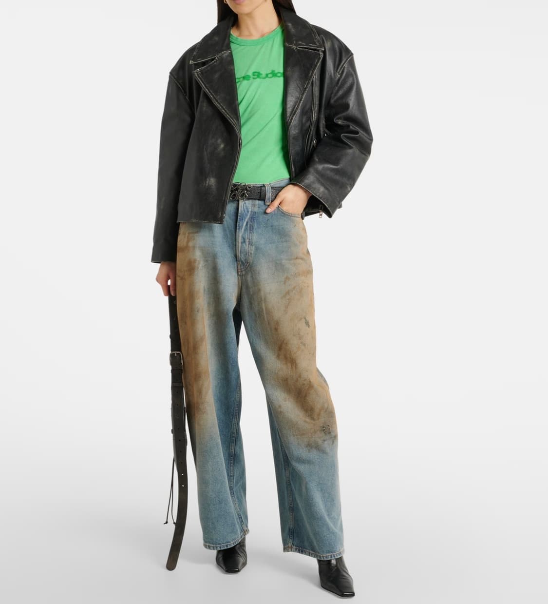 아크네 스튜디오 로고 코튼 티셔츠  상품이미지2