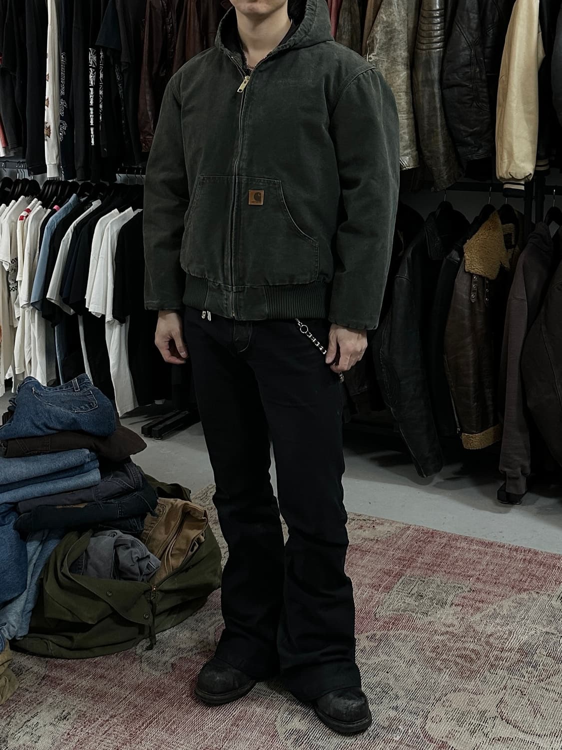 OG 칼하트 J130 액티브 자켓 칼하트 MOS 모스그린 상품이미지2