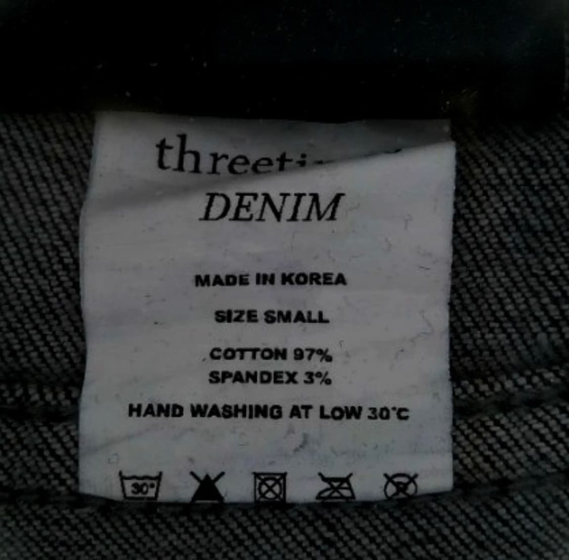쓰리타임즈 5501 Bootcut black jeans S 상품이미지4