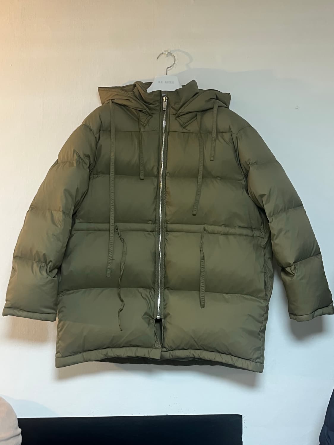 (1회시착) FINGER 구스 다운 패딩 카키 상품이미지3