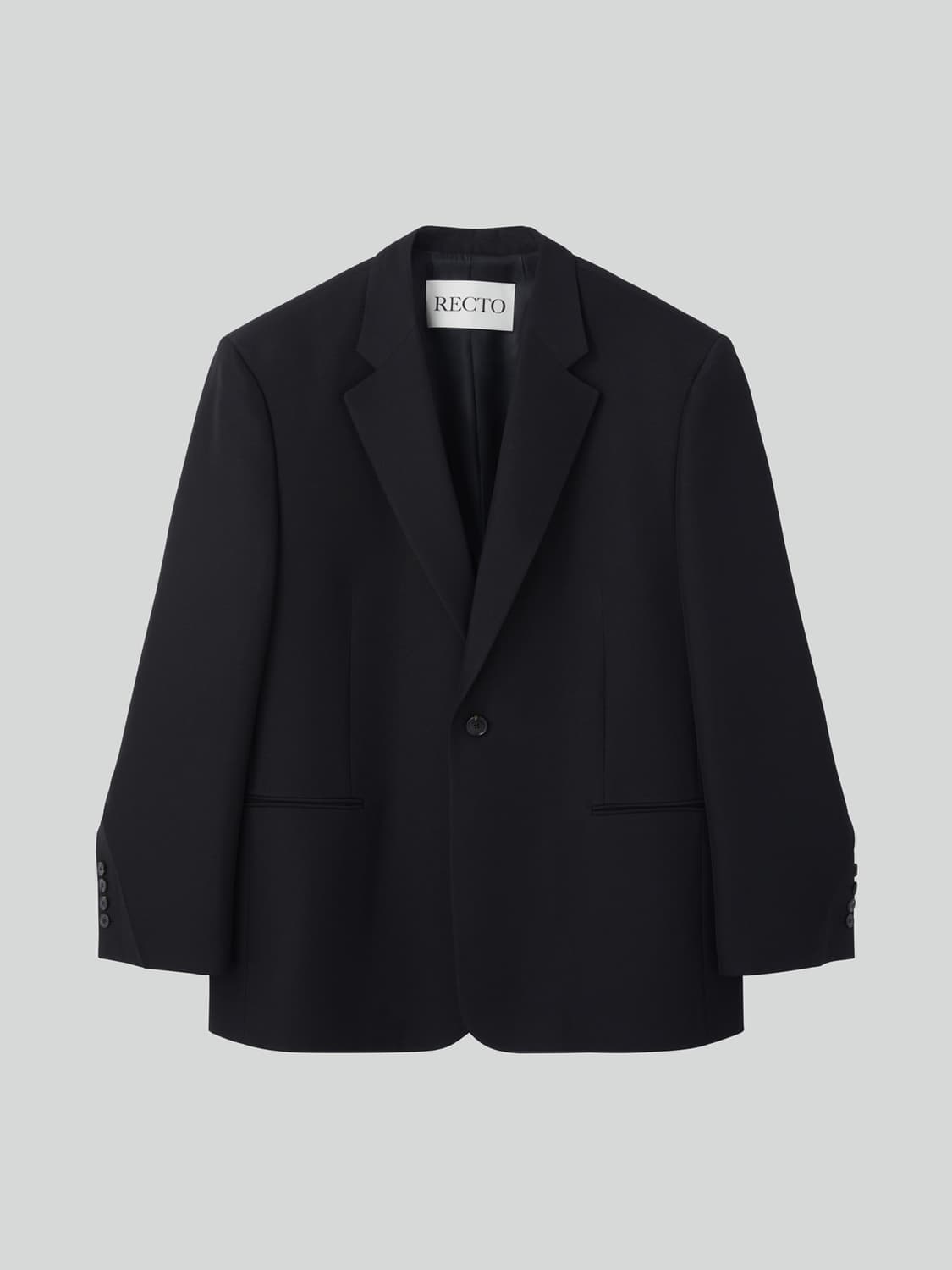렉토 26SS 클래식 싱글 셋업 수트 블랙 상품이미지5