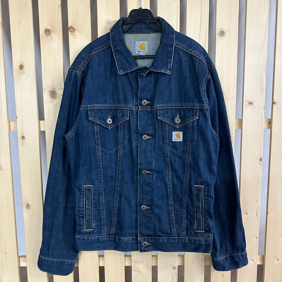 (M) 칼하트 J291 데님 트러커 자켓 상품이미지1