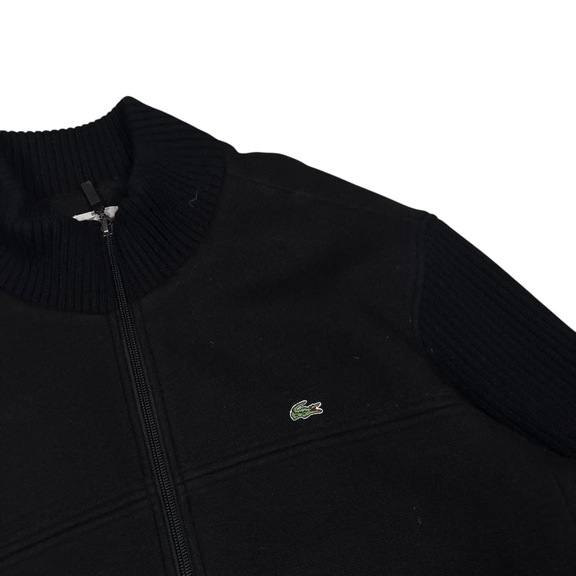라코스테 블랙컬러 니트 집업 상품이미지2