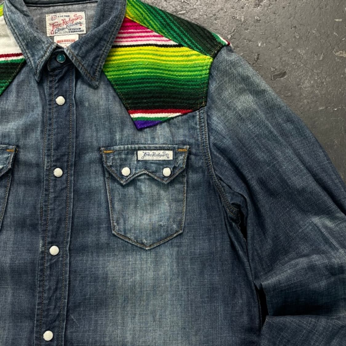 95 트루릴리전 웨스턴 데님 셔츠  상품이미지2