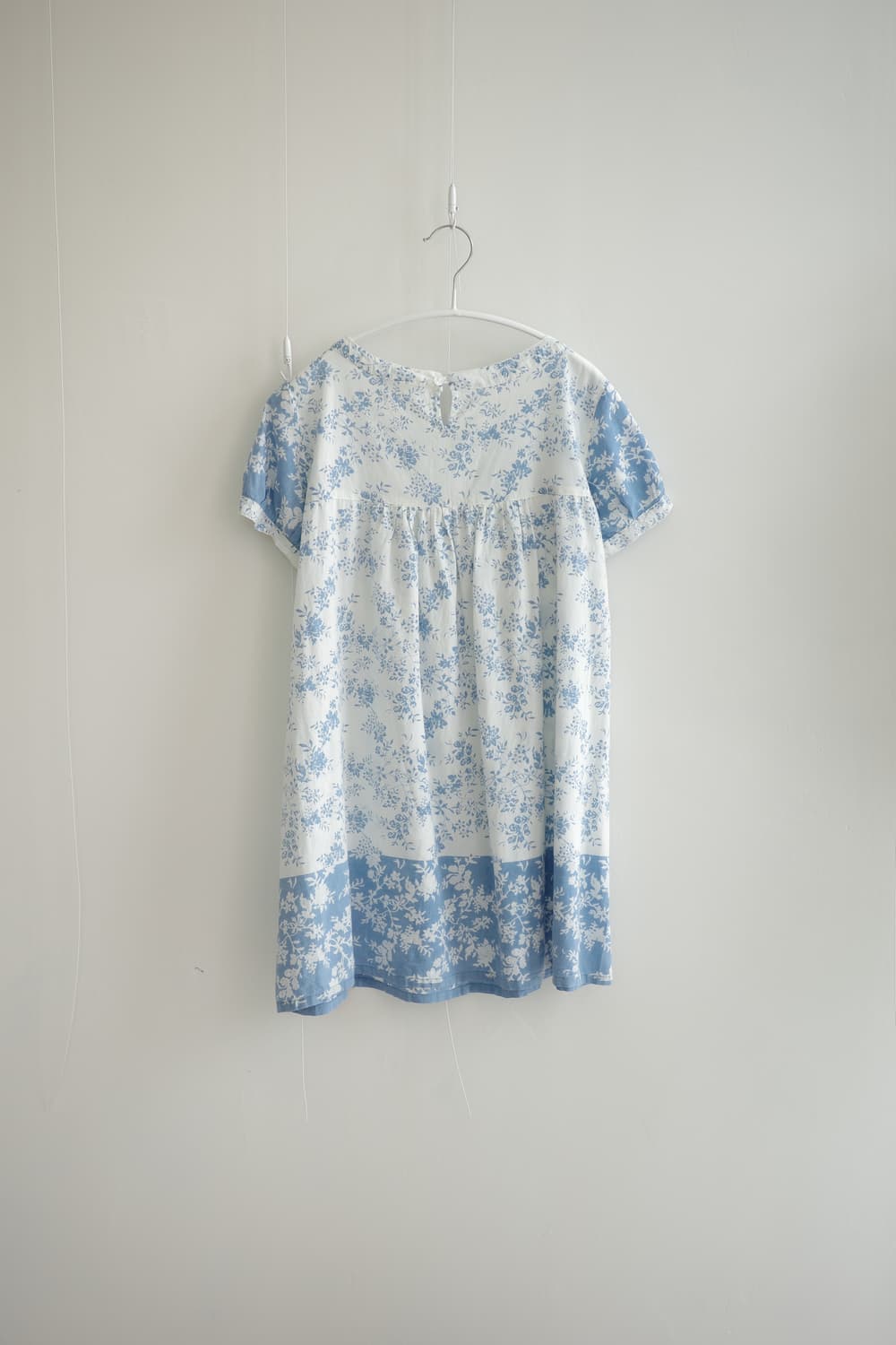 Pyumosso blue&white flower smock dress 상품이미지2