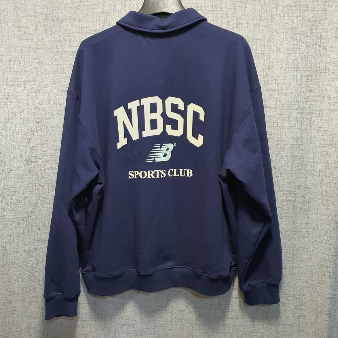 뉴발란스 남성 반집업 카라 맨투맨  상품이미지2