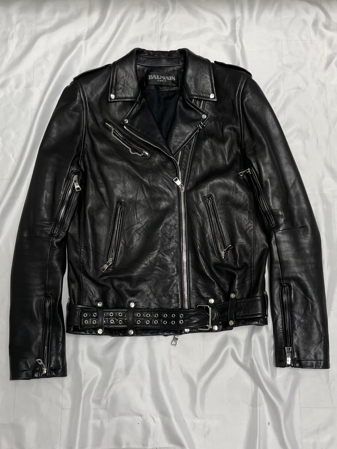 발망 11ss 데카르넹 램스킨 레더자켓 상품이미지2