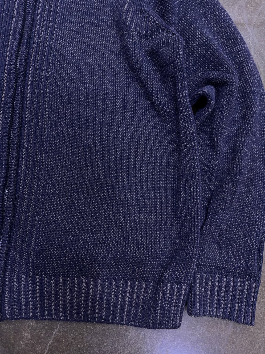 Barisal 바리살 니트 스웨터 하프넥 집업자켓 네이비 L 상품이미지5