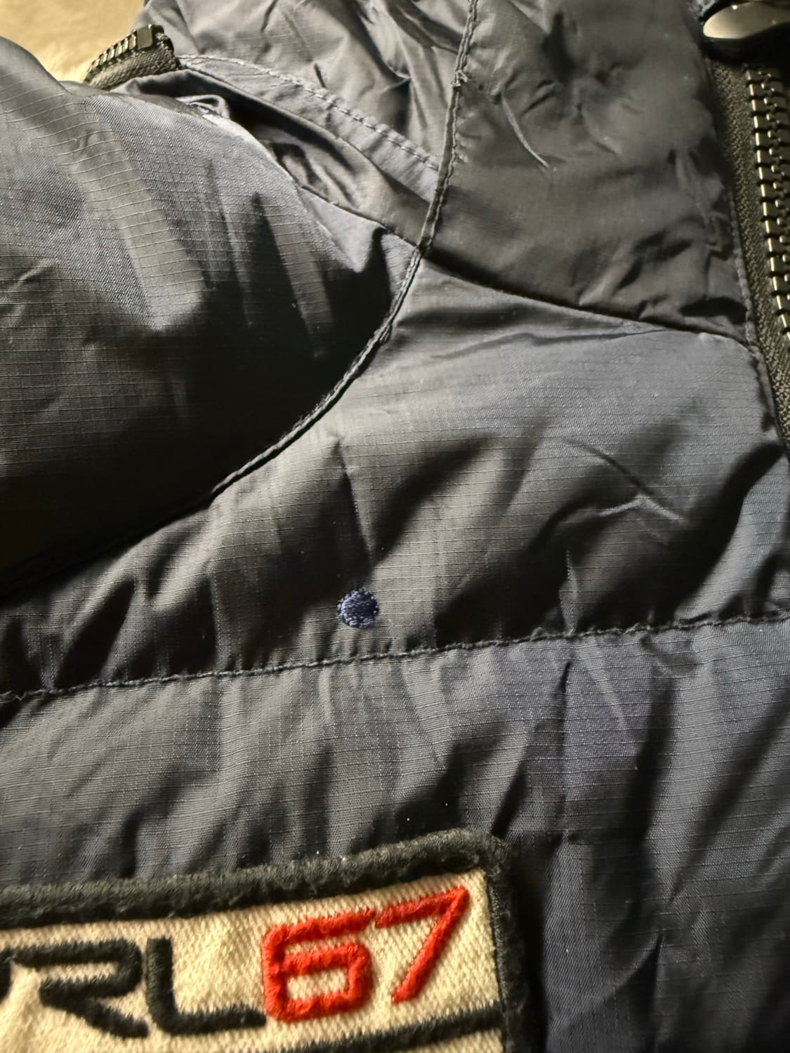 폴로 빅포니 성조기 패딩 네이비 상품이미지7