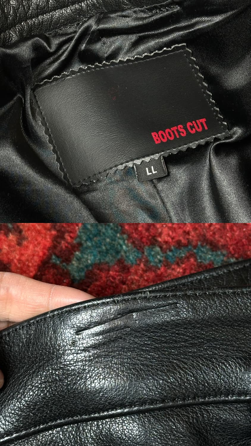 리얼 레더 부츠컷 팬츠 플레어진 크롬하츠st 상품이미지9