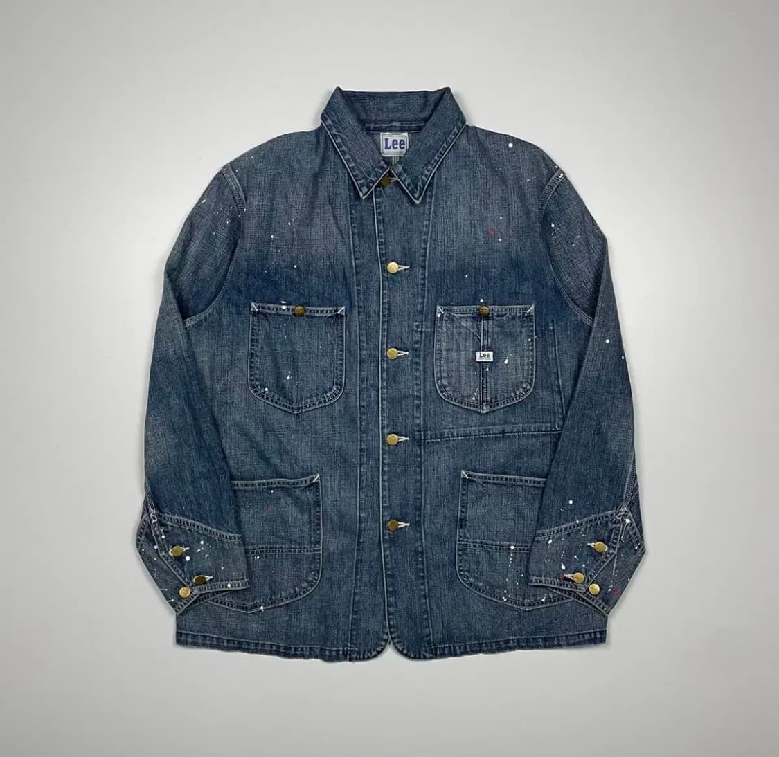 리 재팬 페인팅 데님 커버올 자켓 상품이미지1