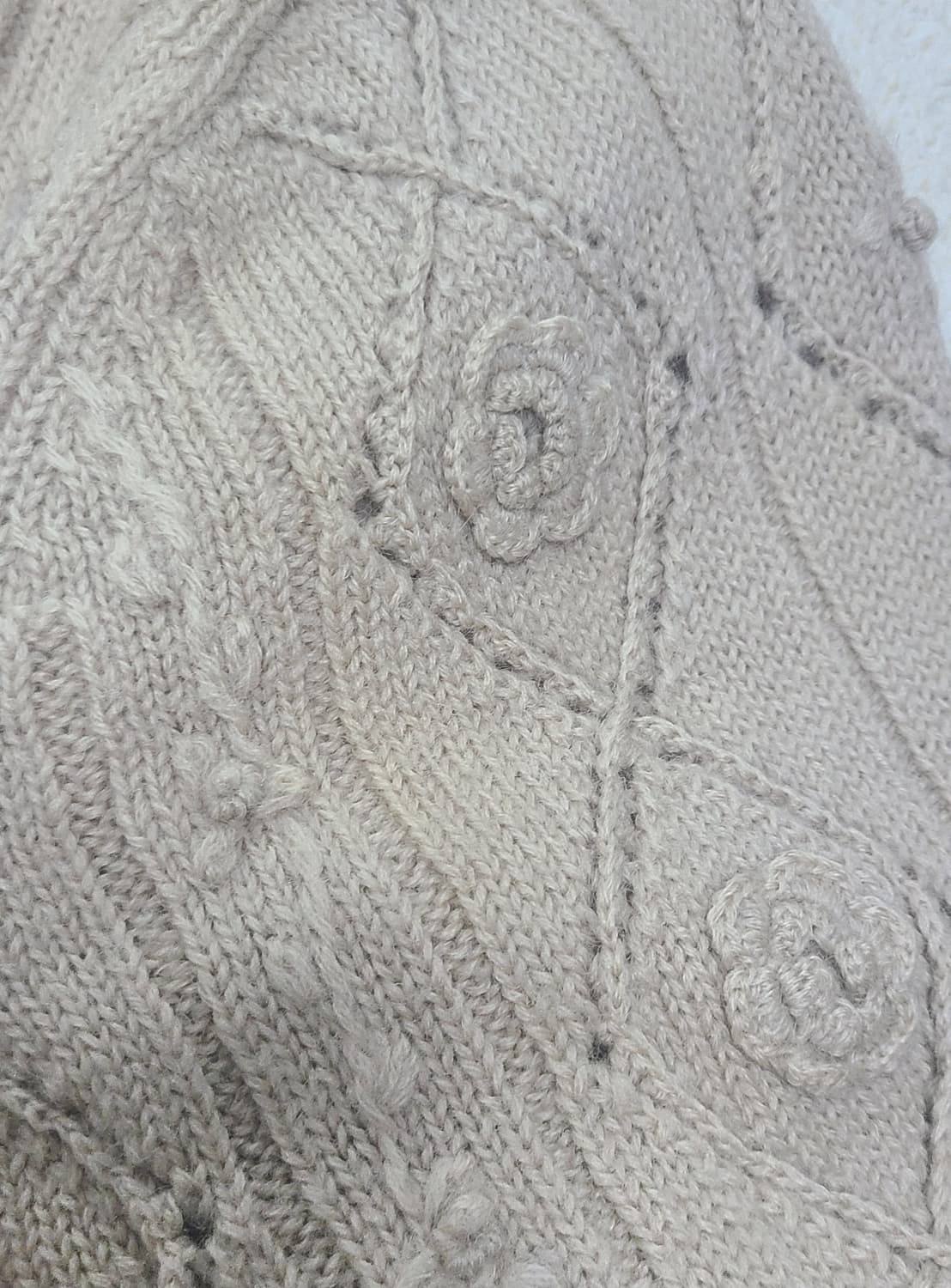 베이지 니트 가디건 상품이미지5