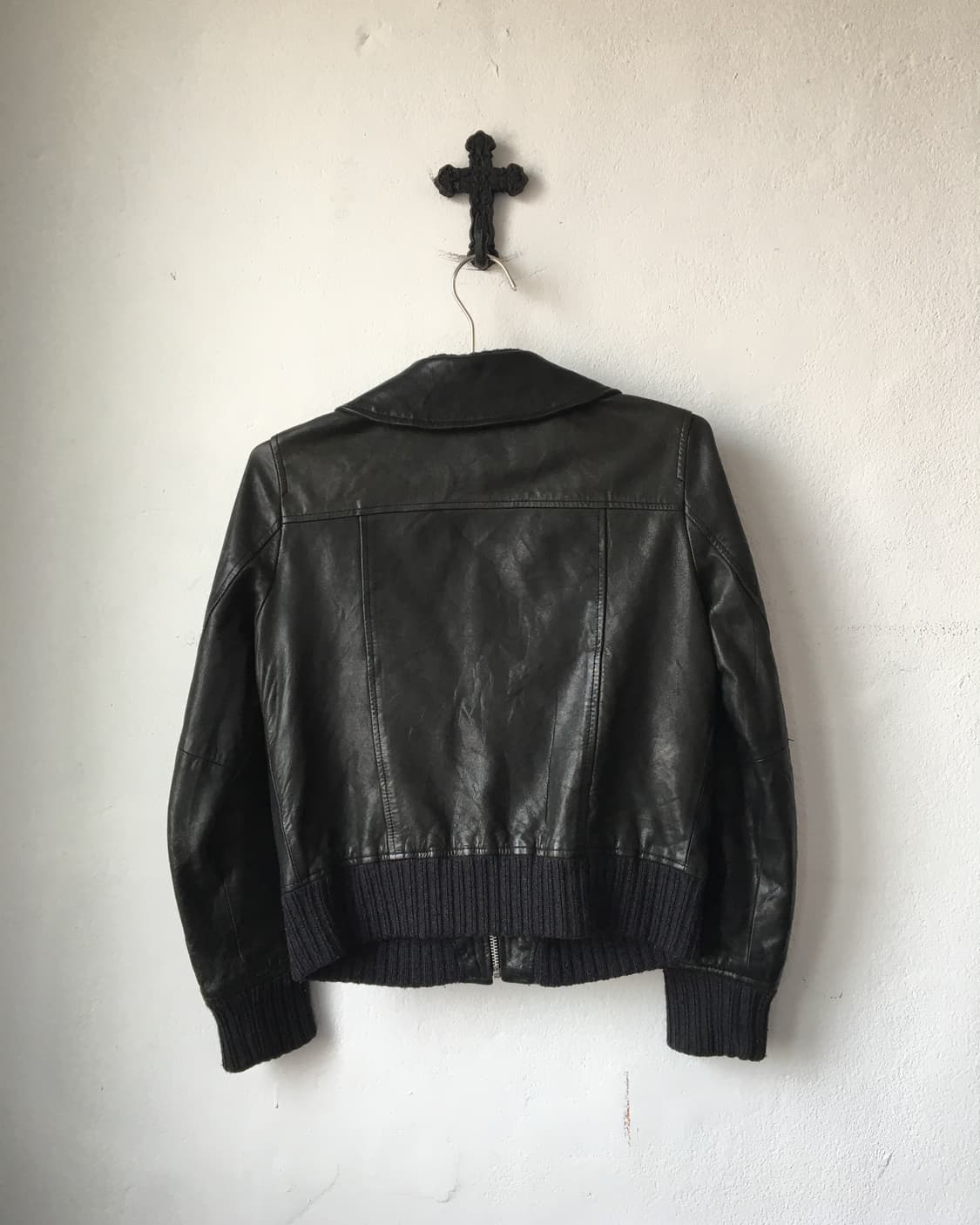 Lamb skin bomber jacket 상품이미지3