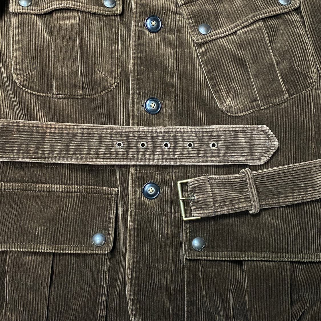 폴로 랄프로렌 코듀로이 벨티드 사파리 자켓 (브라운) 상품이미지6