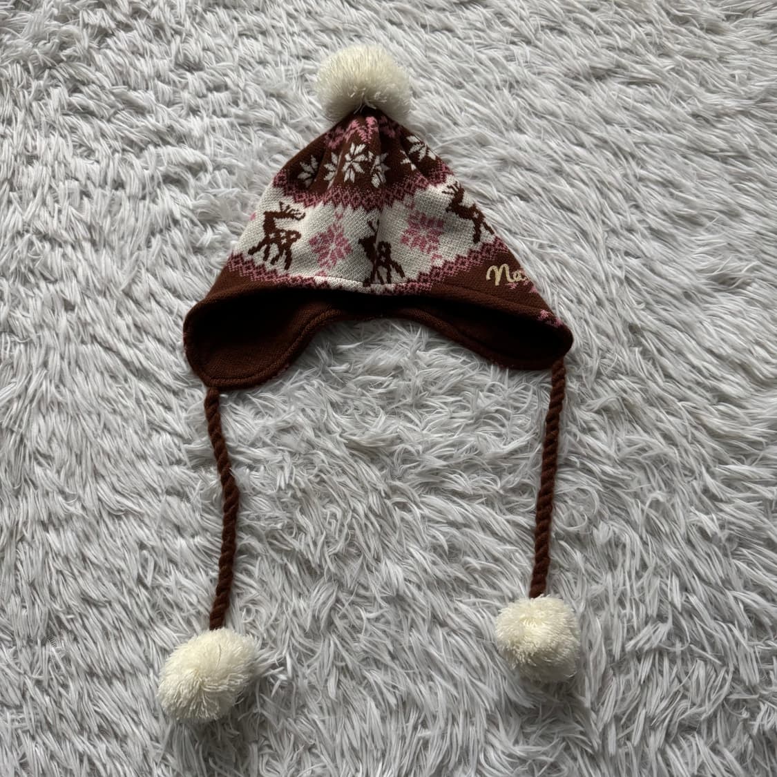 NATUARL 일본빈티지 모리걸 니트 모자 노드 비니 크리스마스 free 상품이미지3