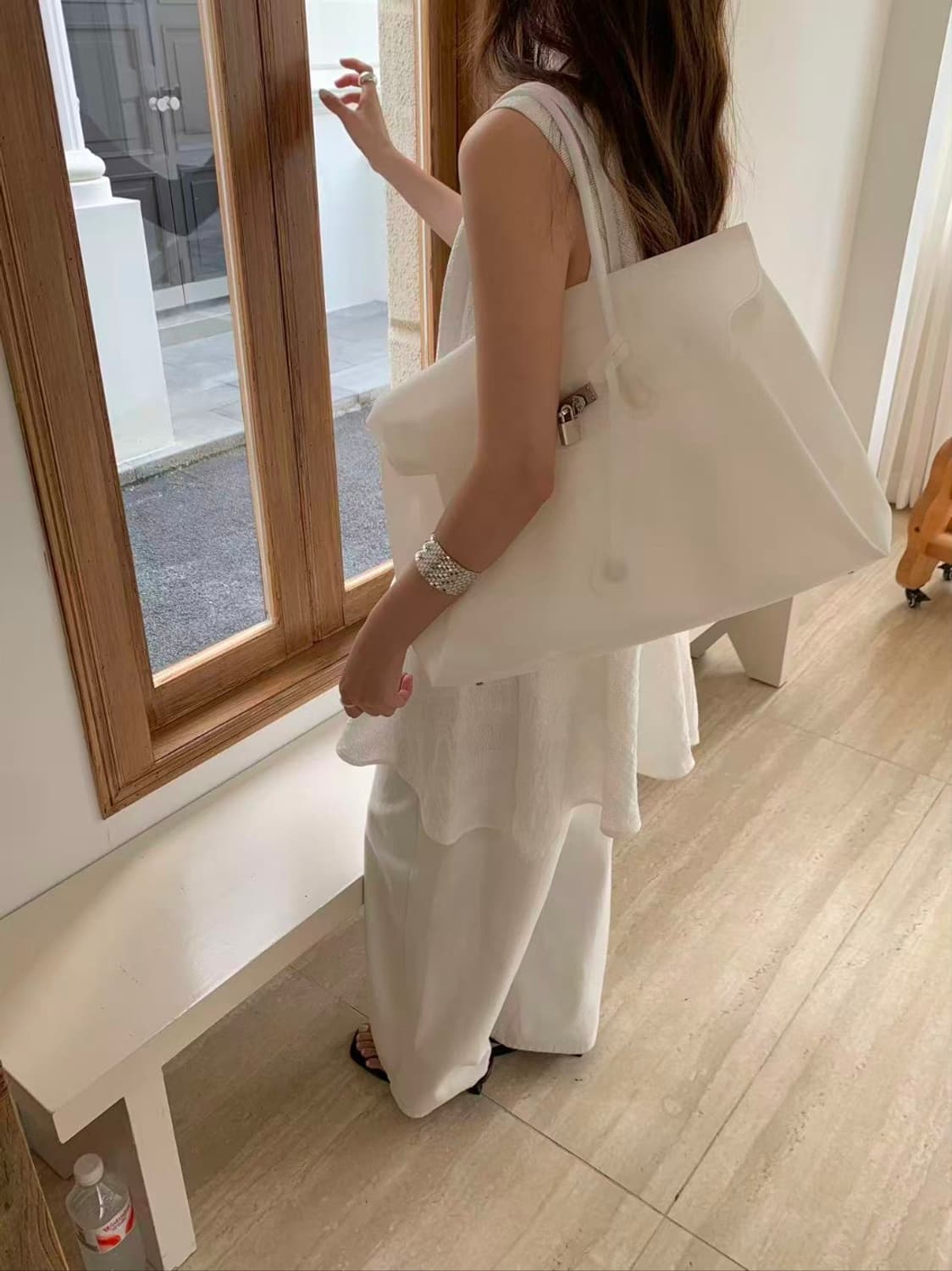 화이트 라지 사이즈 젤리 벌킨백 얇은 버전 젤리백 상품이미지7