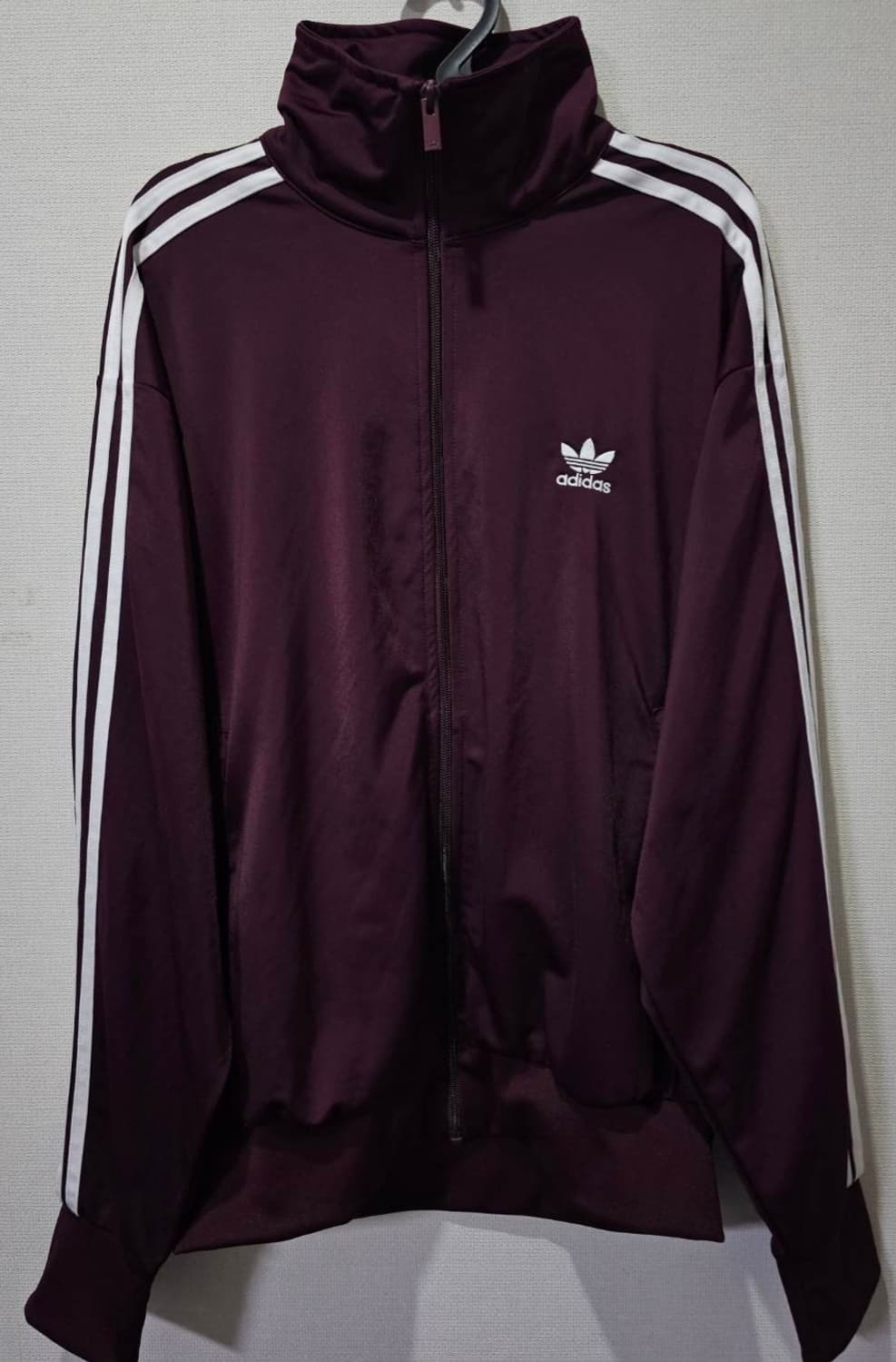 아디다스 버건디 마룬 트랙탑 져지집업 105~110 XL~XXL 상품이미지1