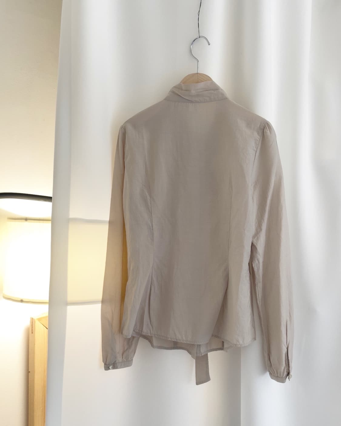 [RU PLAIN] ribbon cotton blouse  상품이미지7
