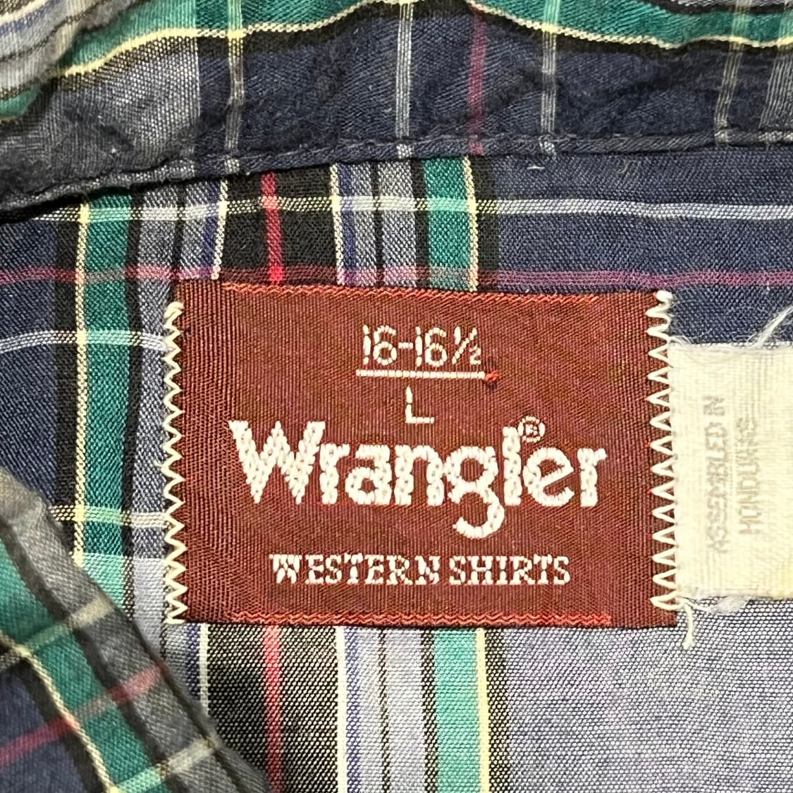 랭글러 웨스턴 체크하프셔츠 s10597 상품이미지5