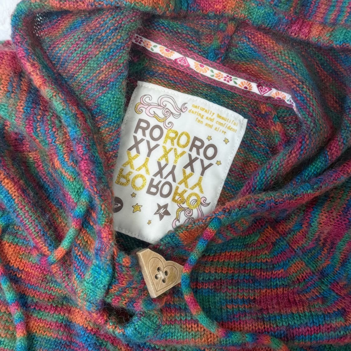 Roxy 보헤미안 히피 요정 모리걸 하구미 스즈코 판초 후드티 상품이미지5