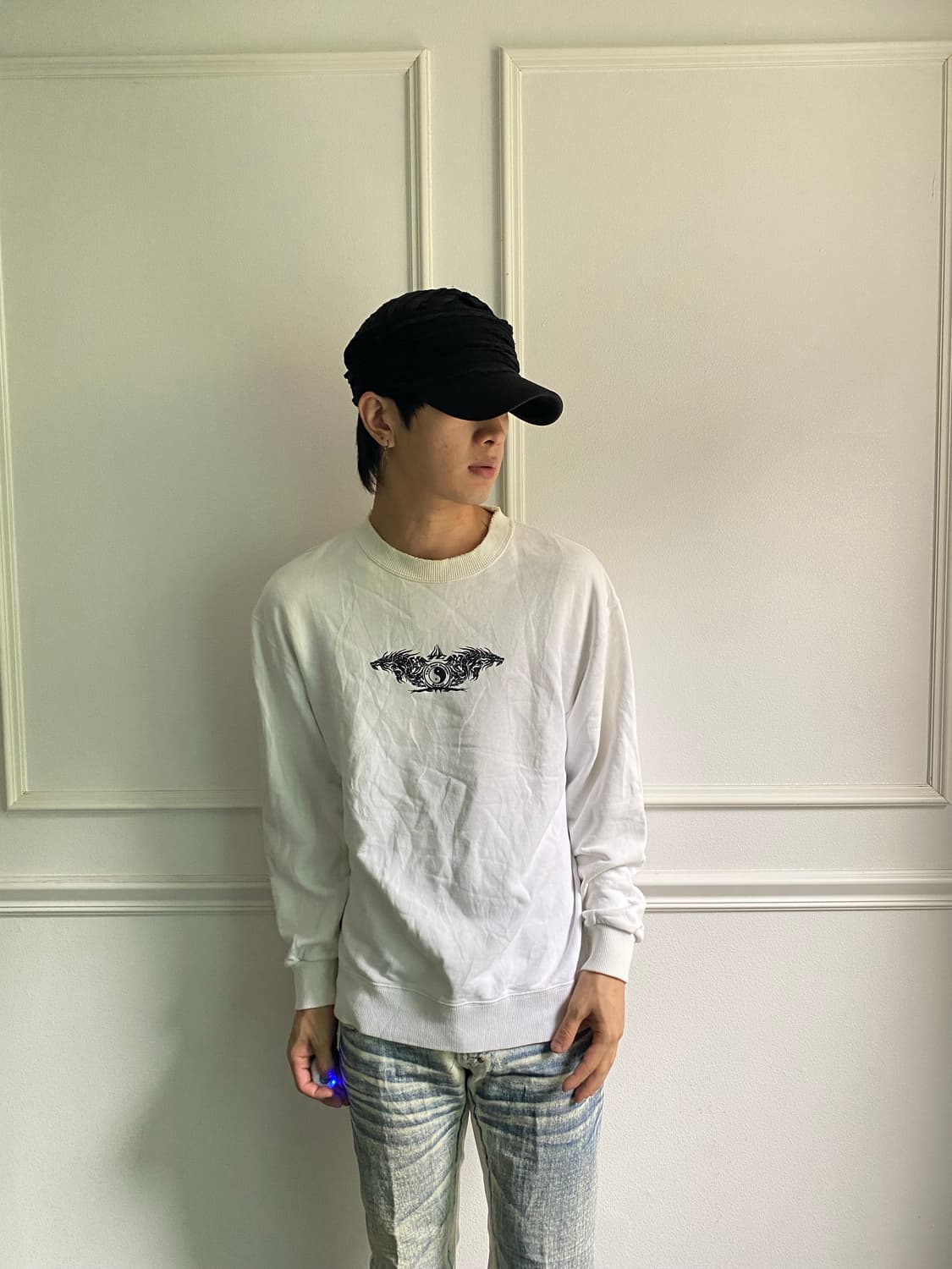 Y2K Print White Sleeve 상품이미지2