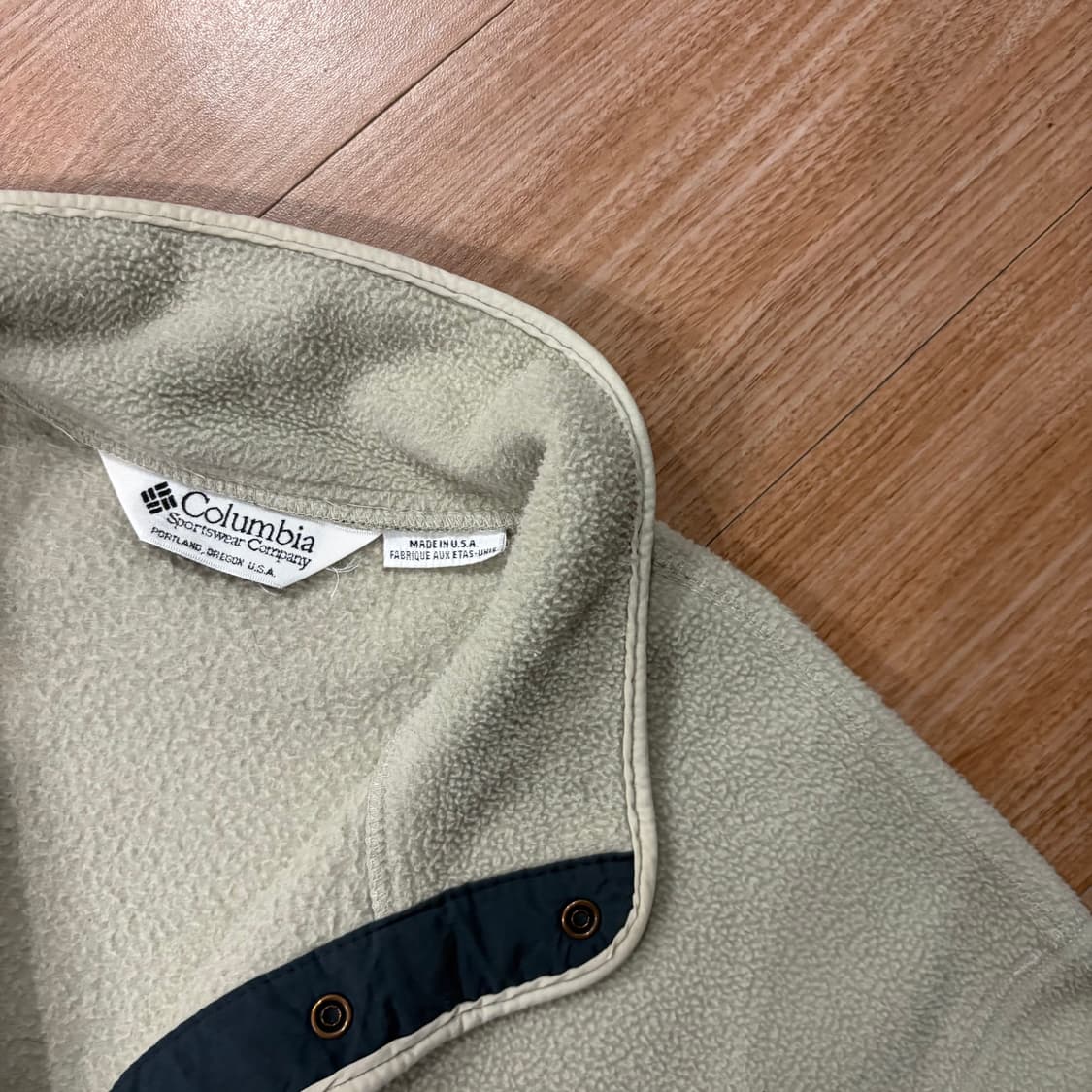 90s 컬럼비아 헬베티아 ll 하프 스냅 플리스 풀오버 상품이미지3