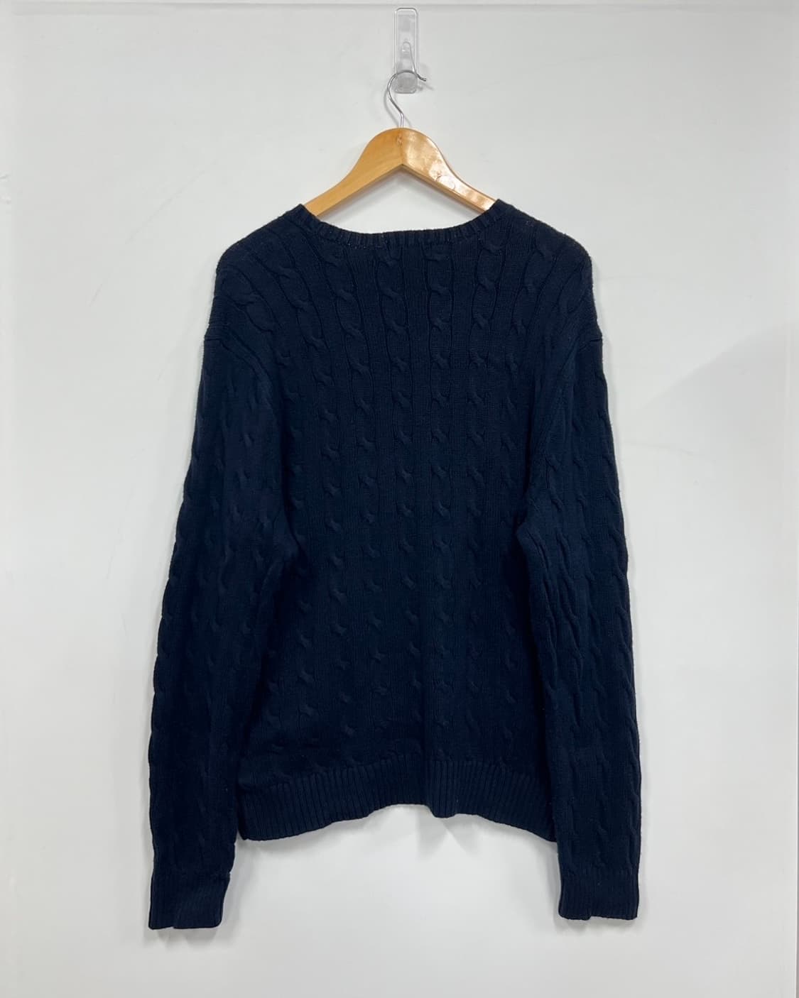 폴로 랄프로렌 네이비 케이블 꽈배기 니트 상품이미지8