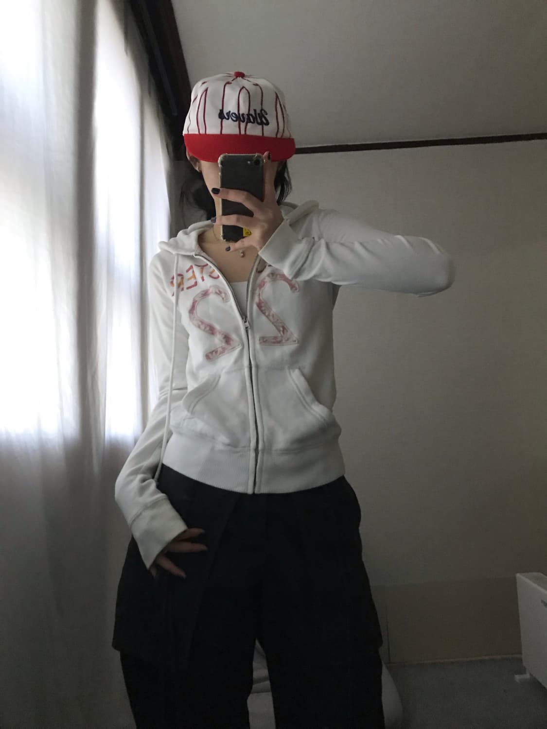 홀리스터 화이트 후드집업 상품이미지2