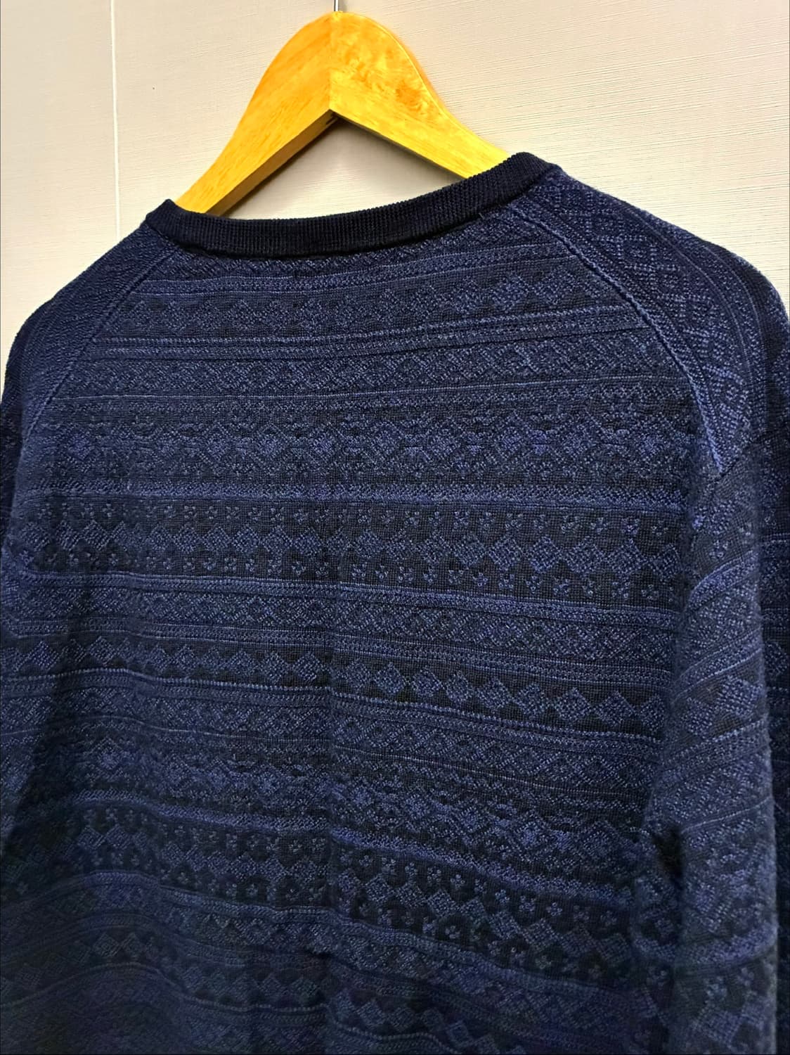 (L~XL)폴로랄프로렌 노르딕 페어아일 메리노울 크루넥 니트 네이비 상품이미지8