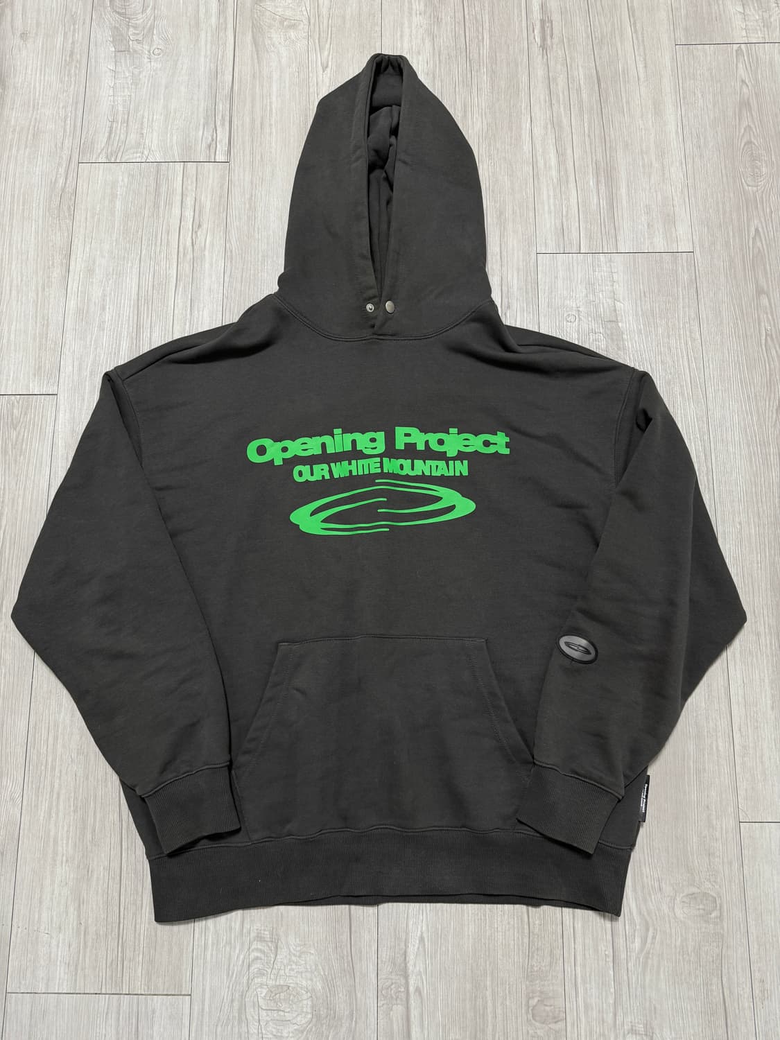 [3] 오프닝 프로젝트 아이덴티티 후드 차콜 상품이미지1