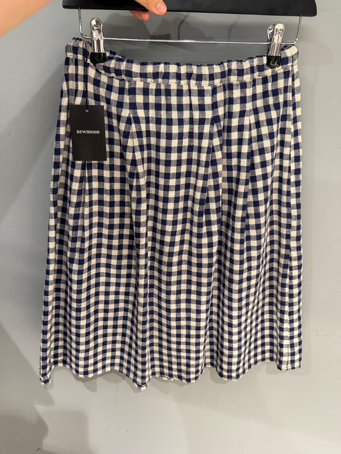 pocket point button-up check skirt 상품이미지10