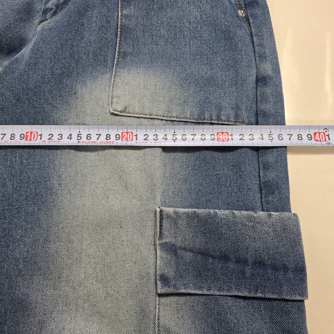 1119 아반드레스 Avandress 와이드 카고 데님 팬츠 M 상품이미지4