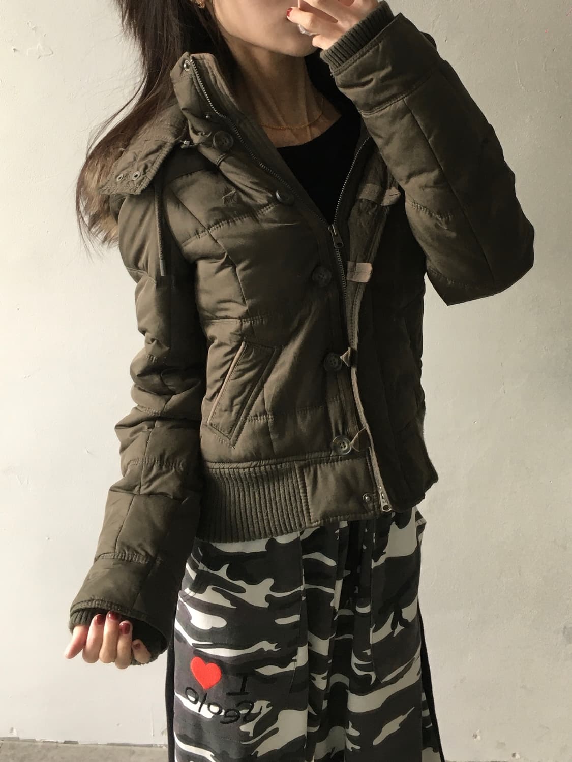 아베크롬비 후드퍼 반크롭 자켓 상품이미지2