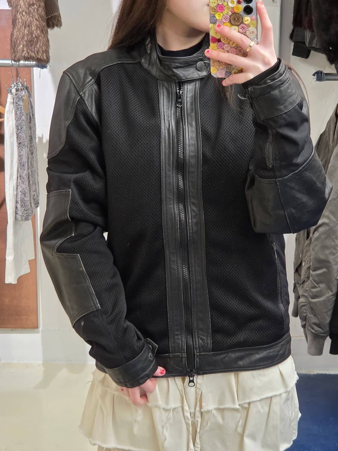 Tucanourbano 레더 레이싱 자켓 상품이미지2