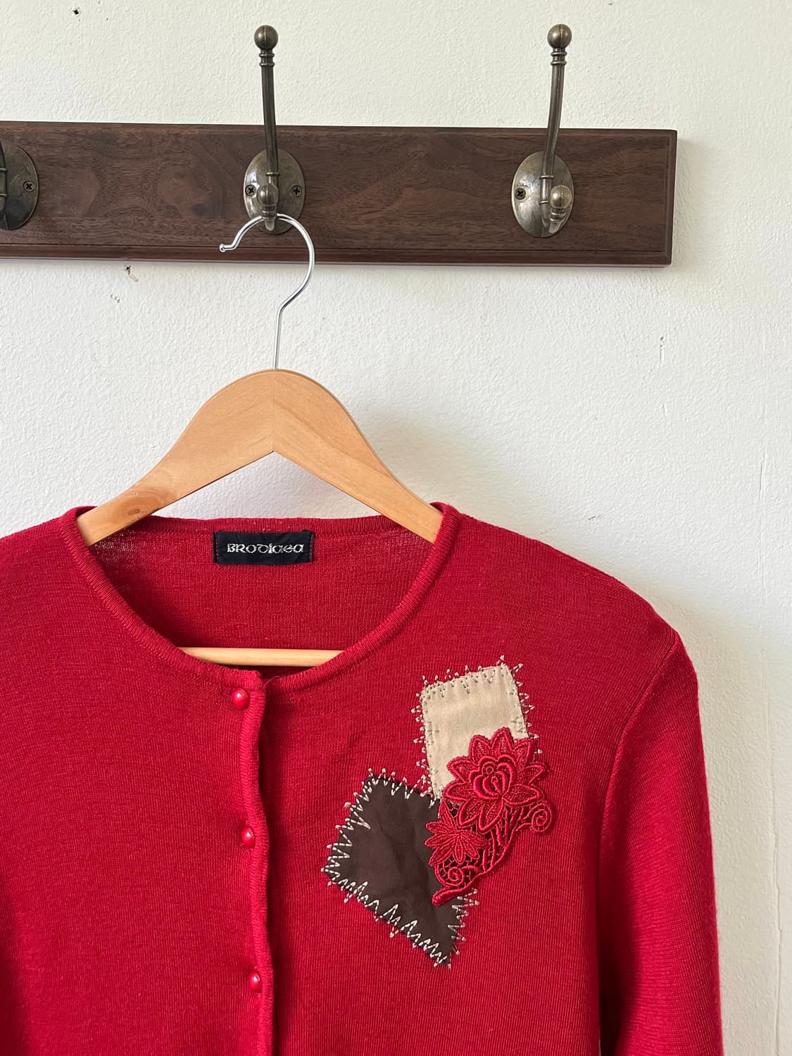 BROQiaea 패치 가디건 상품이미지2