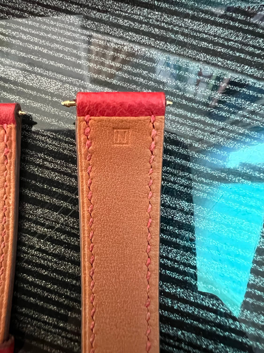 에르메스 H아워 싱글투어 스트랩 레드 PM 상품이미지4