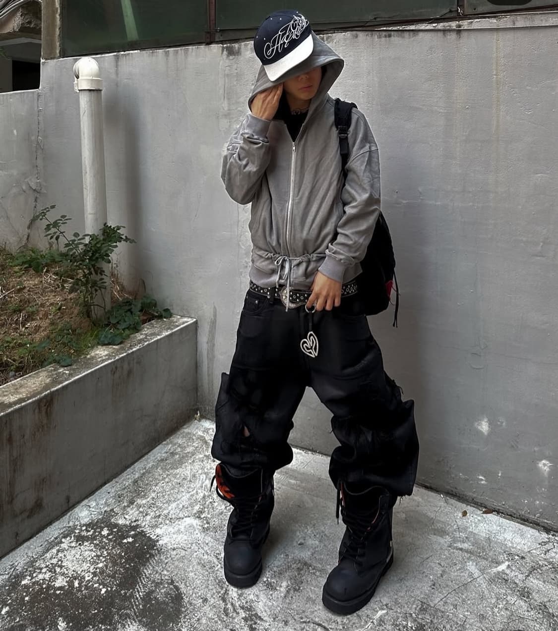 어나더유스 3 레이어드 디스트로이드 진 코티드 블랙 3 상품이미지2