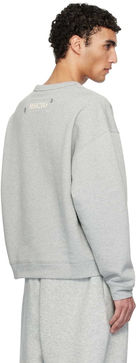 렉토 로고 맨투맨 멜란지그레이  상품이미지10