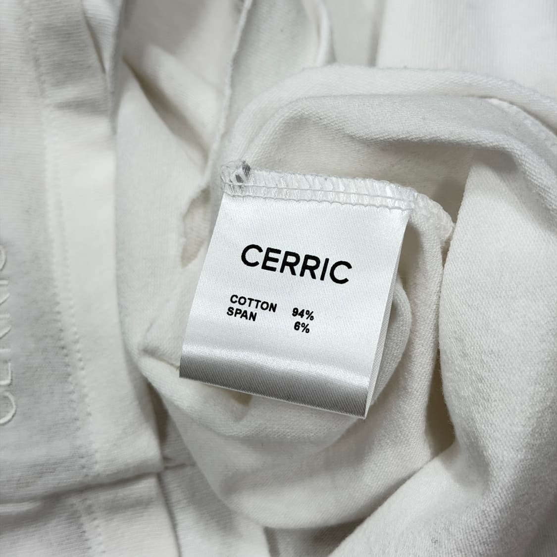 CERRIC 세릭 더블 슬리브 긴팔 티셔츠 화이트 상품이미지7