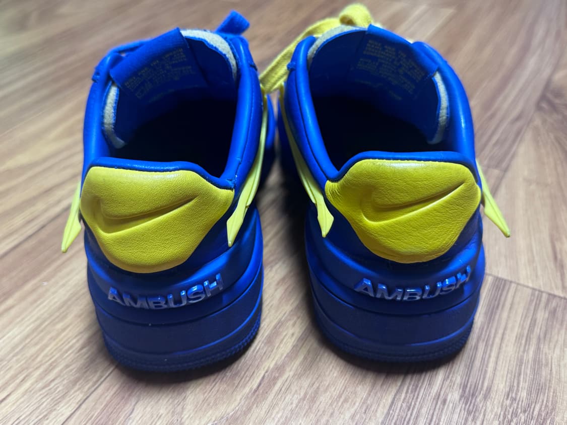 나이키 x 엠부쉬 에어포스 1 로우 SP 게임 로얄 앤 비비드 설퍼 상품이미지3