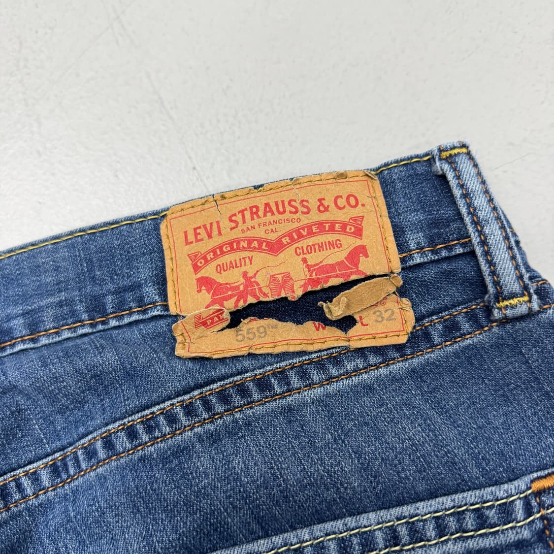 리바이스 559 새깅 워싱 스케이터 데님팬츠 상품이미지8