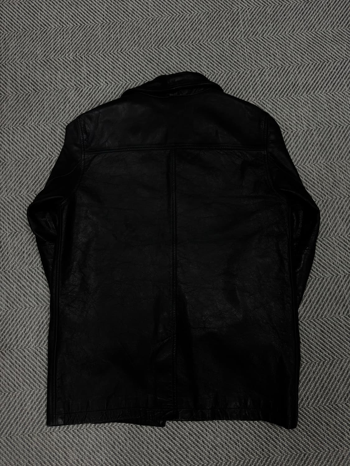 올드 갭 레더 빈티지 카 코트 블랙 M사이즈 상품이미지4