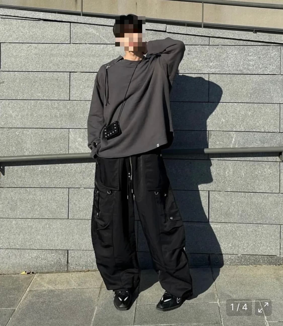 포스333 스웻셔츠 차콜 M 상품이미지1