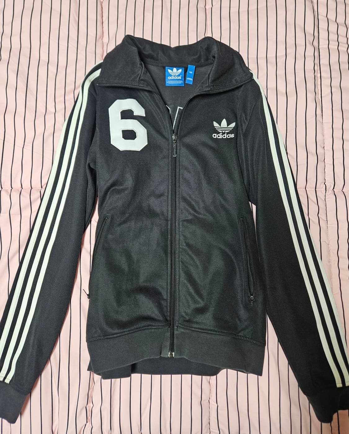 아디다스 파이어버드 져지 집업 트랙탑 블랙 y2k 상품이미지5