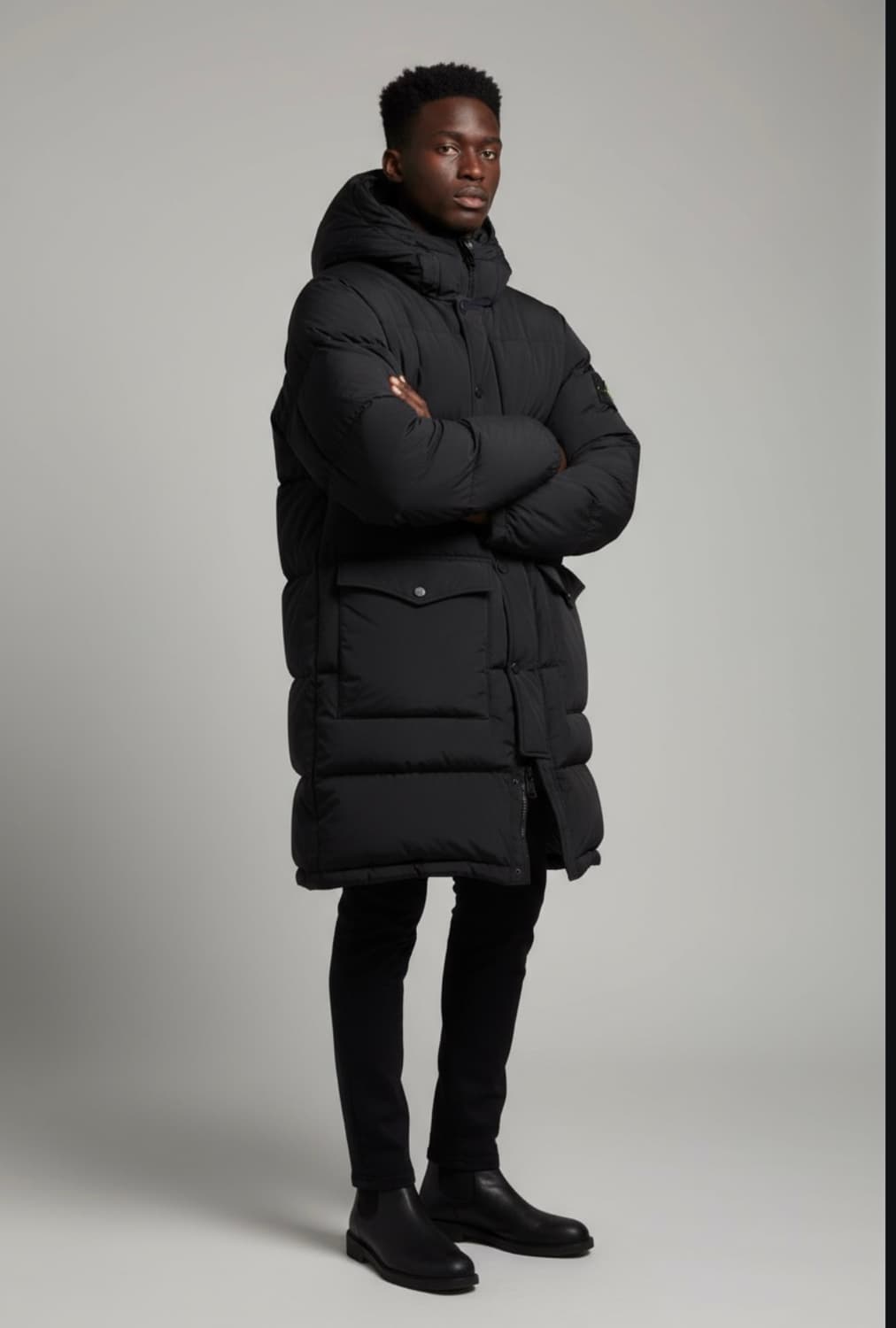 L/ 스톤아일랜드 가먼트다이드 오가닉 필텔라 롱패딩 상품이미지2