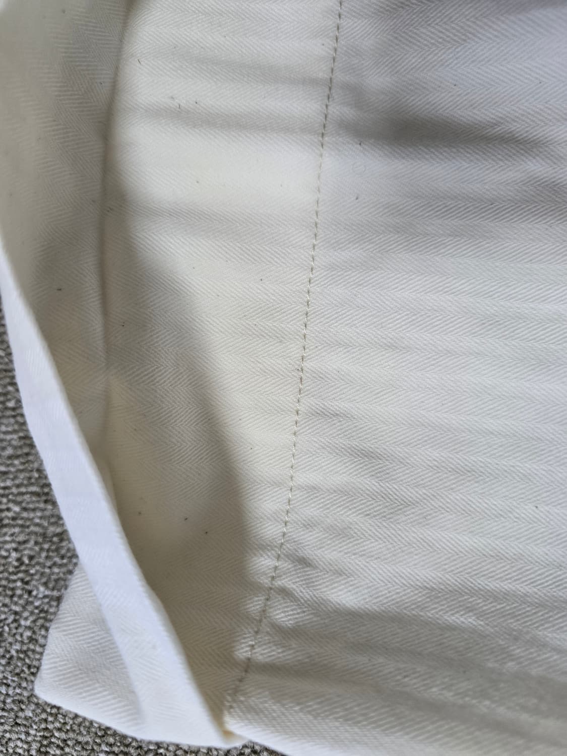 타임원클로딩 엣라코 헤링본 워크팬츠 36 화이트 트라우저 부처프로덕츠  상품이미지9