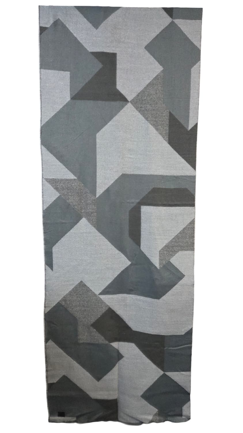 (하자 특별할인)G-STAR기하학 패턴 머플러 회색/검정 상품이미지4