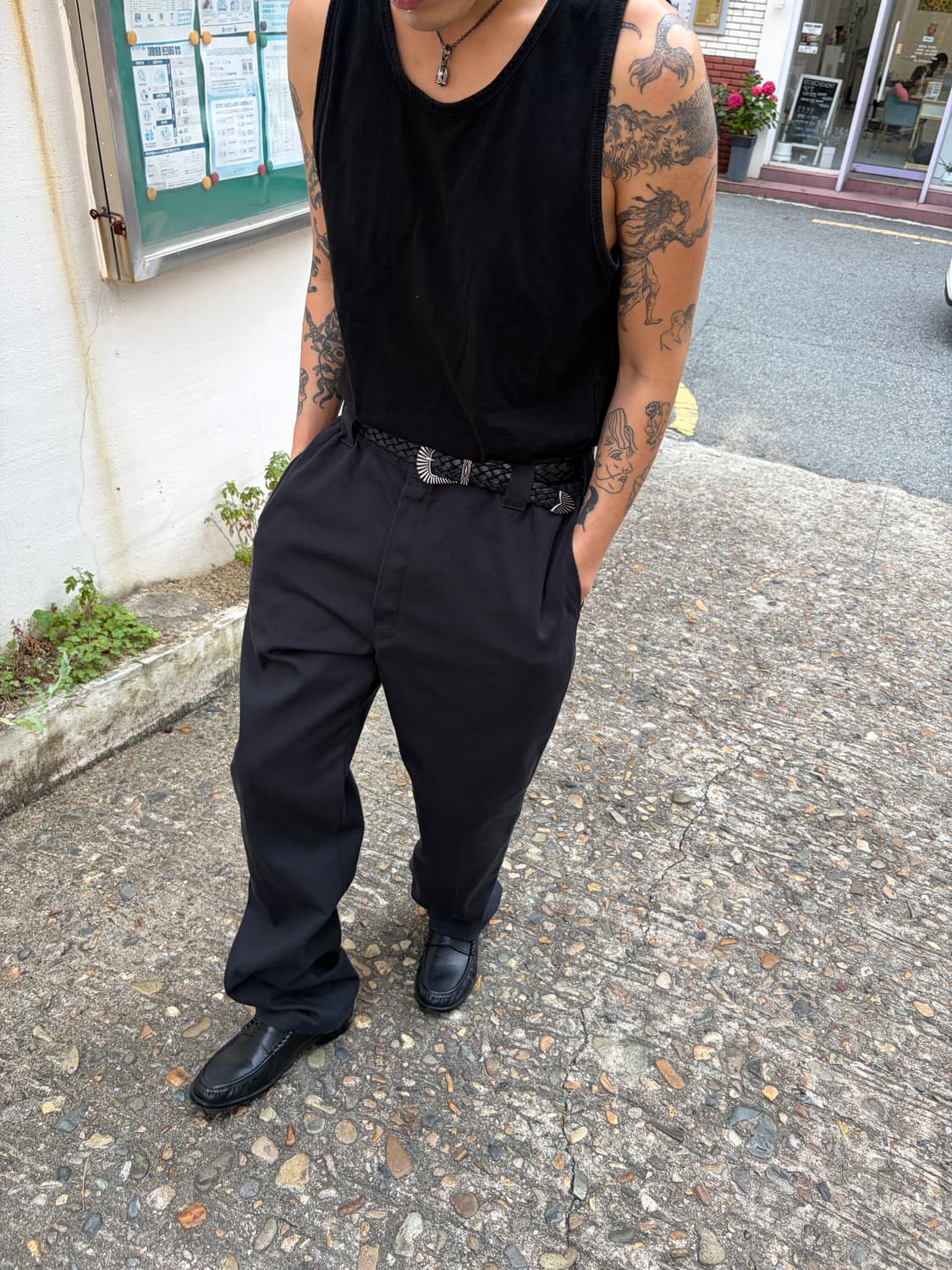 디키즈(Dickies) 블랙컬러 874 FLEX 트윌 코튼 워크 팬츠 상품이미지4