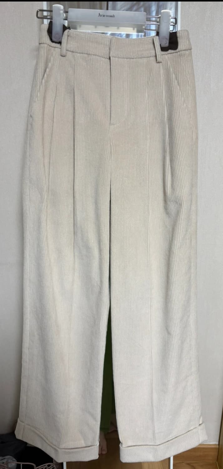 아비에무아 강민경 코듀로이 와이드 팬츠 (새상품) 상품이미지5