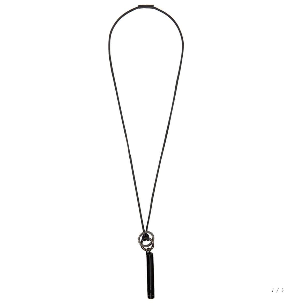 르메르 LEMAIRE maglite 레더 목걸이 블랙 상품이미지1
